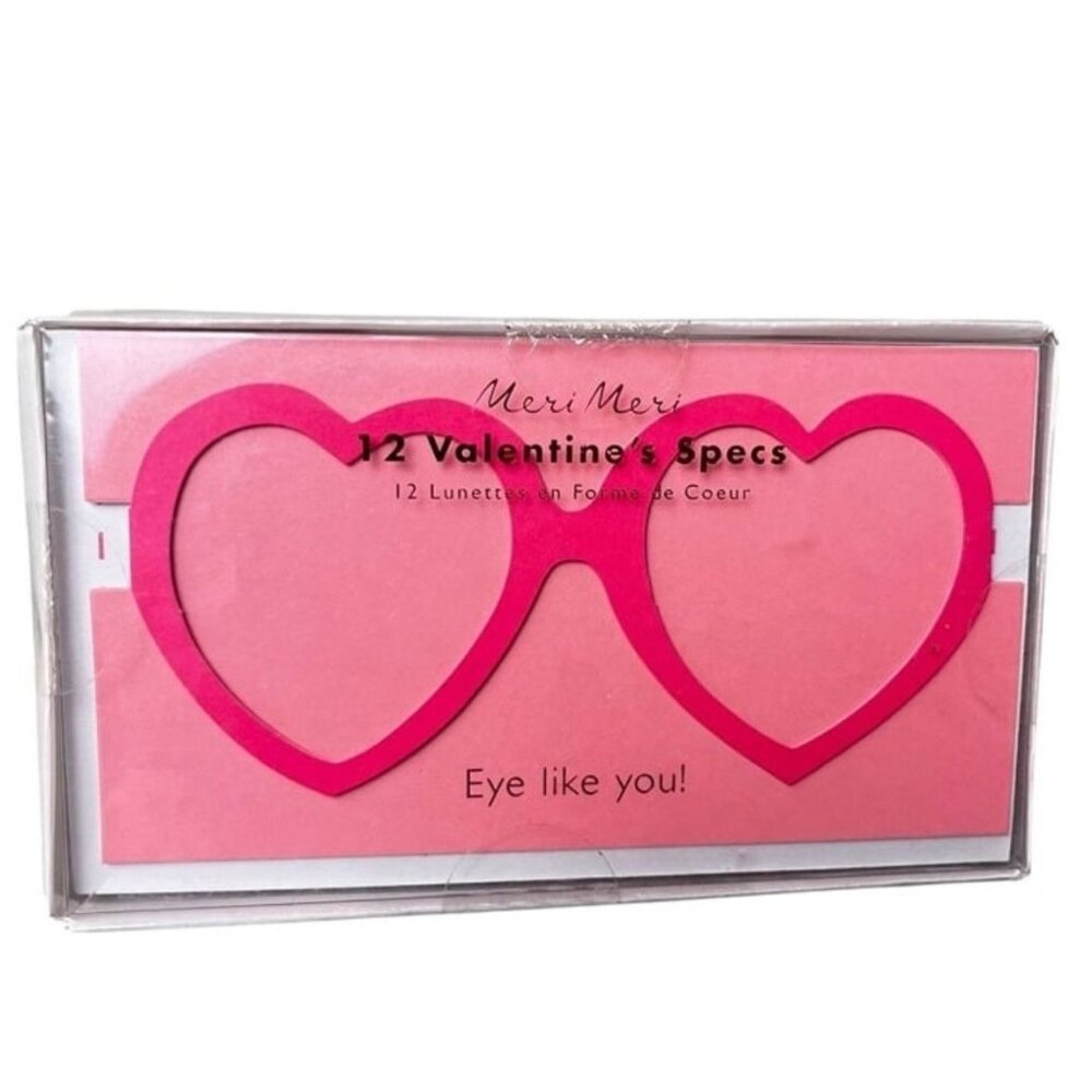 Meri Meri 12 Valentine's Specs Boxed Set New